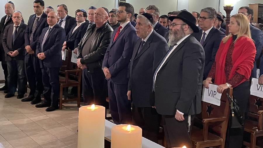 Gathering in Baku to commemorate the international Holocaust Memorial Day and pay tribute to the victims.  Israel, Azerbaijan and the international community stands united against growing antisemitism and hate.