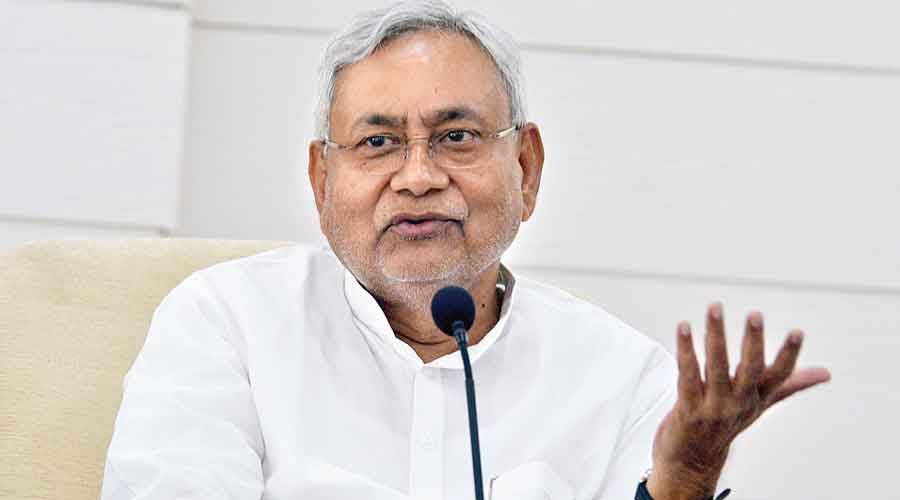 Bihar - Nitish Kumar parries questions on targeting of BBC by IT department  - Telegraph India