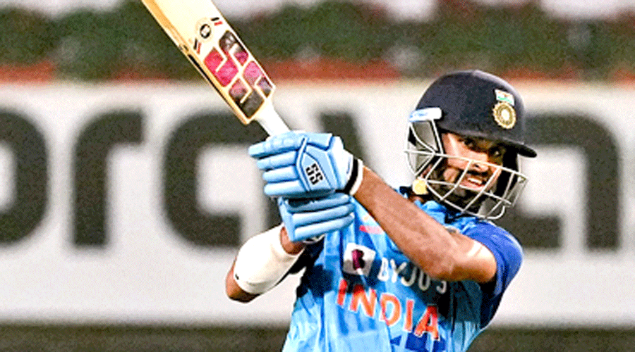 India’s Washington Sundar, who took 2/22 and top-scored with a 28-ball 50, in Ranchi on Friday.