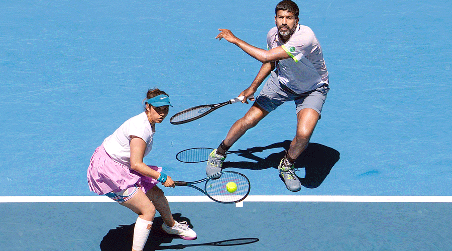 Sania Mirza plays her last grand slam match, in the Australian Open mixed doubles final with Rohan Bopanna, against Brazil’s Luisa Stefani and Rafael Matos on Friday.