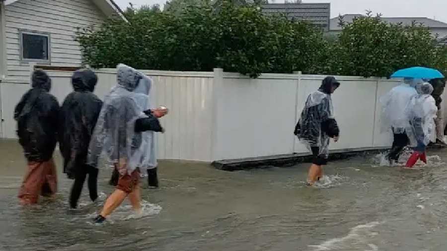 Flash floods washed through the streets of Auckland on January 27 when the city received a summer's worth of rain in a single deluge, resulting in flooding into residential homes and forcing some evacuations.