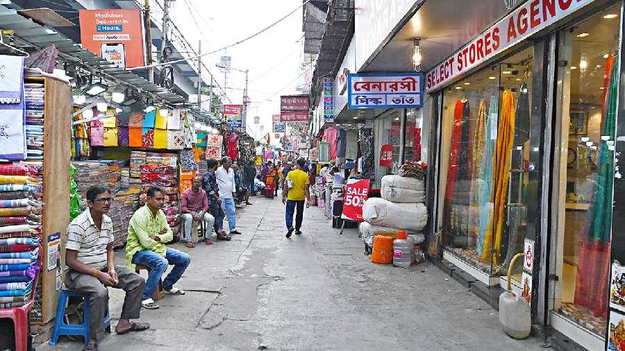 A cleaner, wider pavement in Gariahat on Friday