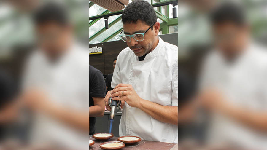 Chef Viraf enjoys cooking with fire 