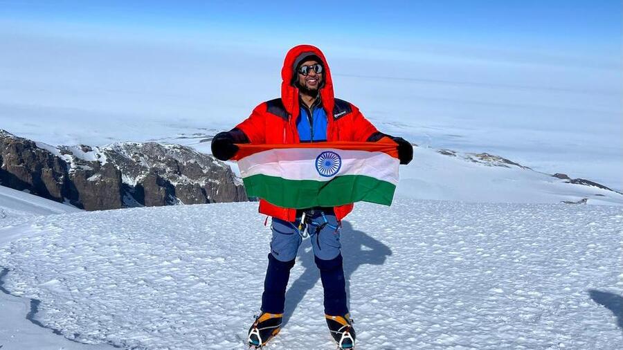  On January 18, at 5pm local time in Antarctica, Nilavishek Mukherjee made mountaineering history for India on Mount Sidley