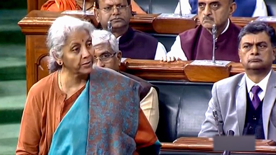 Finance Minister Nirmala Sitharaman speaks in the Lok Sabha. The survey tabled in Parliament by Finance Minister Nirmala Sitharaman, stated  that India's economy is projected to slow to 6.5 per cent in the fiscal year starting April but will remain the fastest growing major economy in the world as it fared better in dealing with the extraordinary set of challenges the globe has faced. 