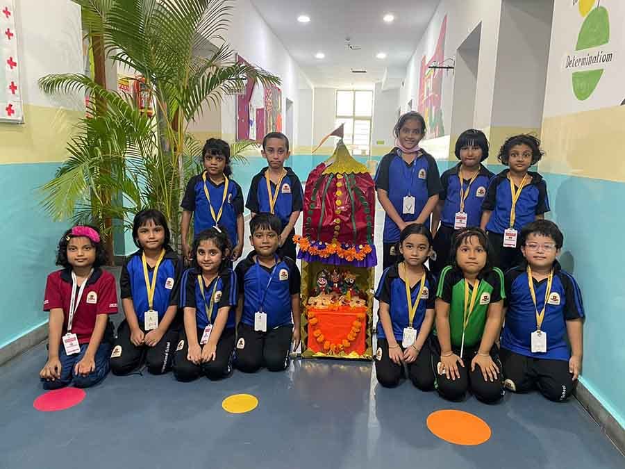 Students of Orchids The International School celebrated Rath Yatra on Tuesday. Students of grades 1 and 2 participated in creating a grand rath (chariot), symbolising a remarkable display of creativity, teamwork and cultural appreciation  
