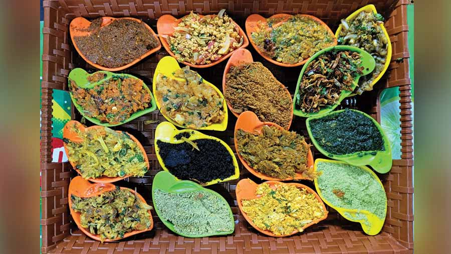 The bhorta, makha, bata, bhaate is a staple eaten in all Bengali households in various forms