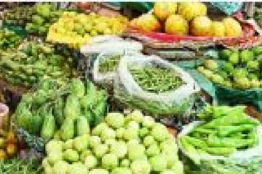 Vegetable stalls in Jadu Babu’s Bazar in Bhowanipore