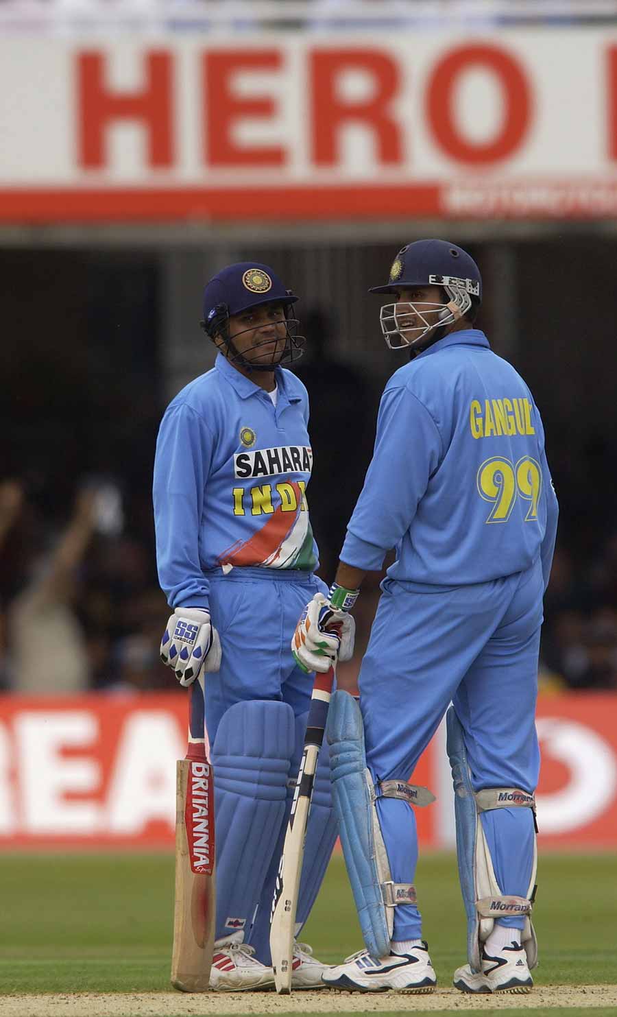 The Ganguly and Sehwag show: It was one of those days when nothing went right for England. Having scored 269 runs against India in Colombo as part of a vital match at the 2002 ICC Champions Trophy, the English bowling was taken to the cleaners by Ganguly and Virender Sehwag. The pair put on 192 inside 29 overs, with Sehwag teeing off as Ganguly played sheet anchor. After Sehwag bowed out for 126, Ganguly, first with Laxman and then Tendulkar, polished off the rest of the chase, finishing on an unbeaten 117 off 109 deliveries