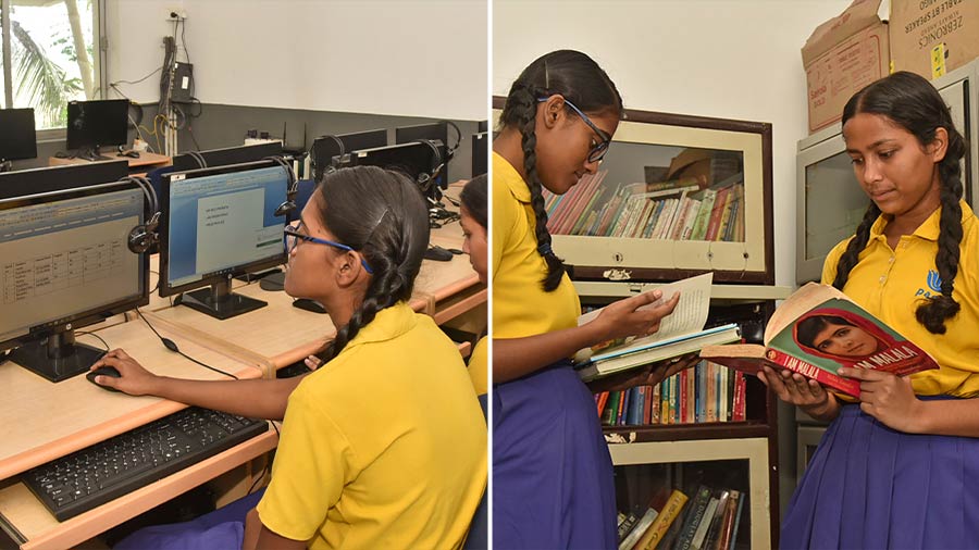 The school tries to provide exposure with several amenities like a computer lab, meditation centre, library and a science lab