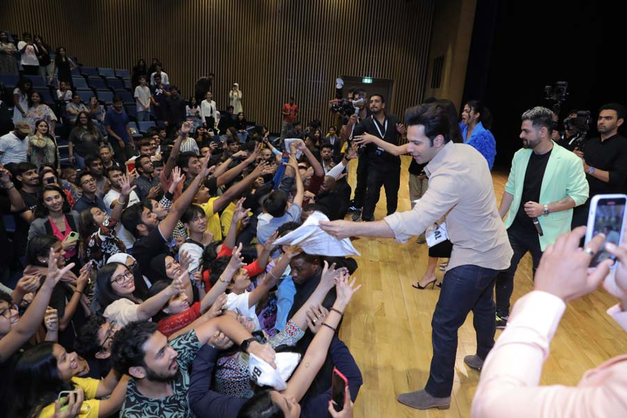 The Bawaal stars signed autographs, clicked selfies with fans and answered questions about the film during the event.