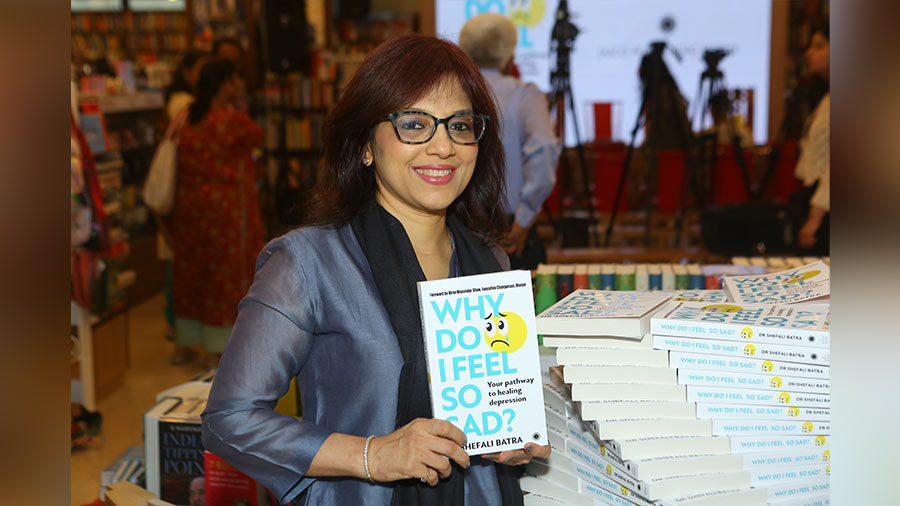 Shefali Batra with her book
