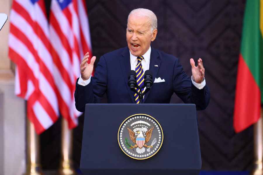 Nato Joe Biden knocks Vladimir Putin, soothes Volodymyr Zelensky at