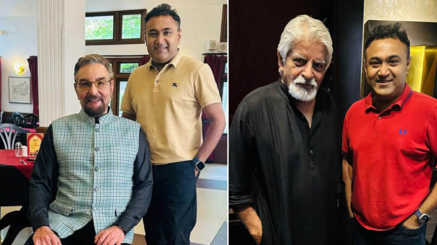 With Kabir Bedi and Jayant Kripalani for an upcoming show on Disney+ Hotstar
