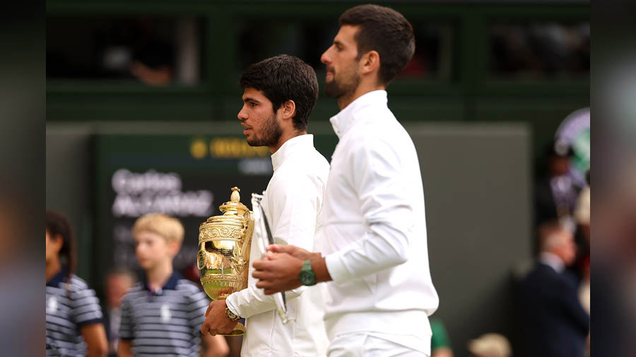 Alcaraz now leads Novak Djokovic 2-1 in their head-to-head contests