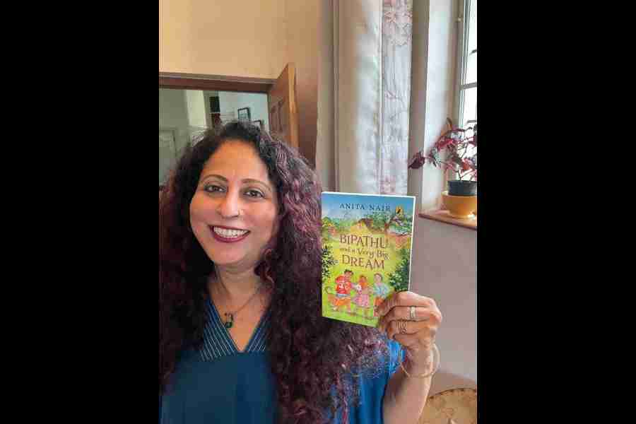 Author Anita Nair with her latest book