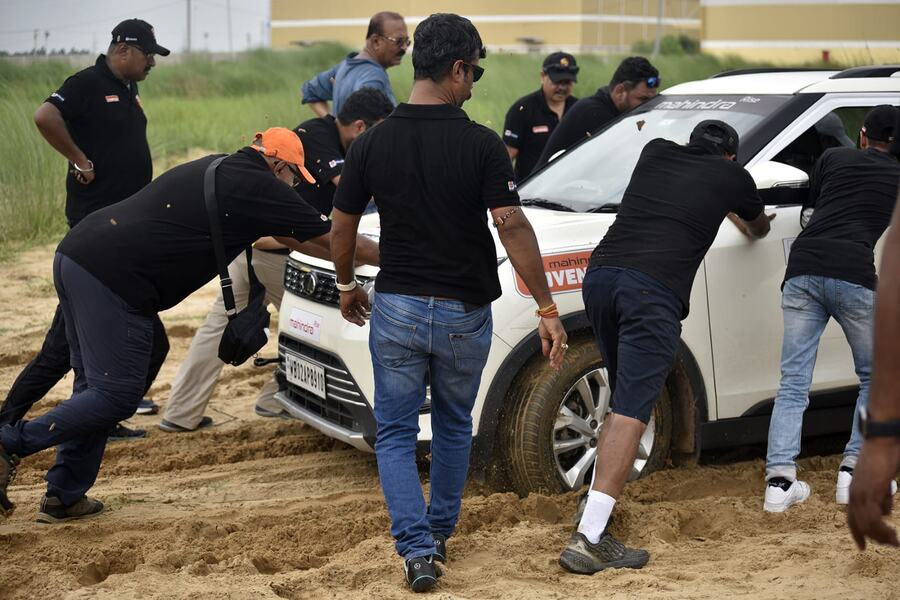  Even though Shyam Business Park is a popular destination for motorsports enthusiasts in Kolkata, a special track was made for the event. According to Chatterjee, it was a combination of natural and artificial obstacles and took about three days to prepare. “Due to the monsoon, several parts of the track were waterlogged. Those were natural obstacles, while some parts were so deep that cars couldn’t come up. So, we had to reduce the depth,” said Chatterjee