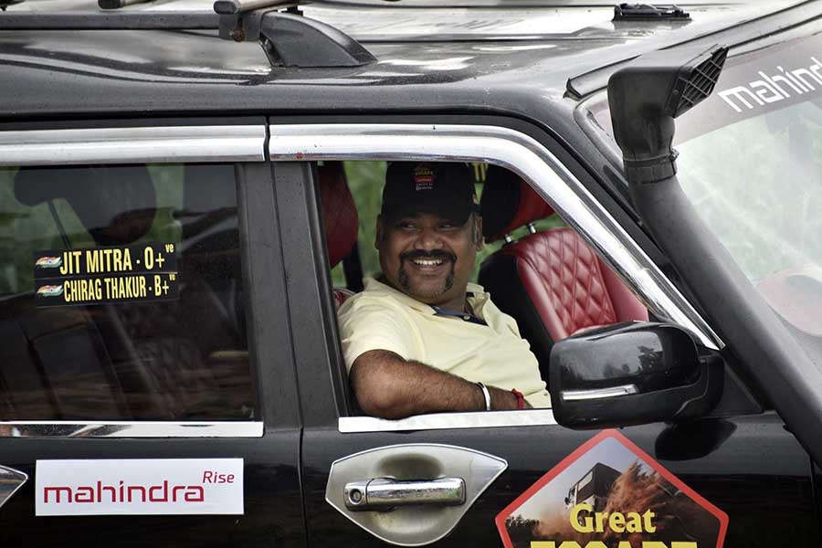 Sohom Saha, businessman from Burra Bazar,  drove Jit Mitra’s black Scorpio car. “I travel regularly to different parts of the country with my car at least thrice a year. This event was special because it gave us a taste of adventure, very near Kolkata. Overall, I had a great experience,” Saha added