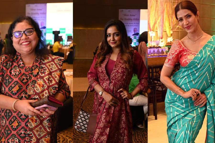 (L-R) Vanita Bajor, Sayantani Guhathakurta and Richa Sharma