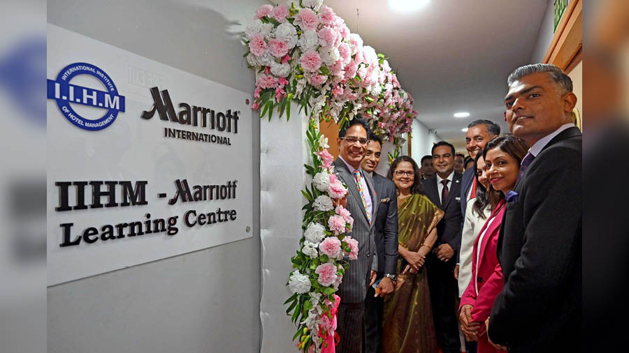 Dignitaries from IIHM and Marriott India celebrated the inauguration of their Learning Classroom at IIHM’s Global Campus on July 20