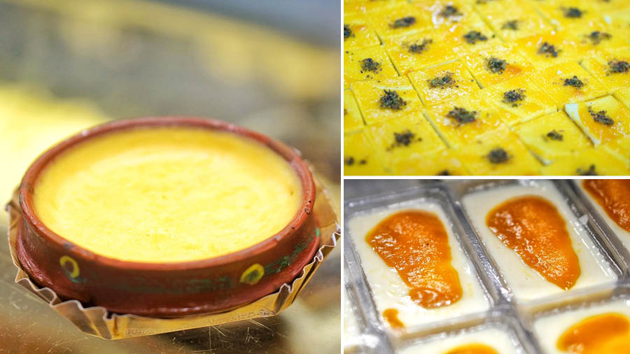 Balaram Mullick and Radharaman Mullick’s Mango Doi, Amrapali sandesh and Mango Cham Cham 