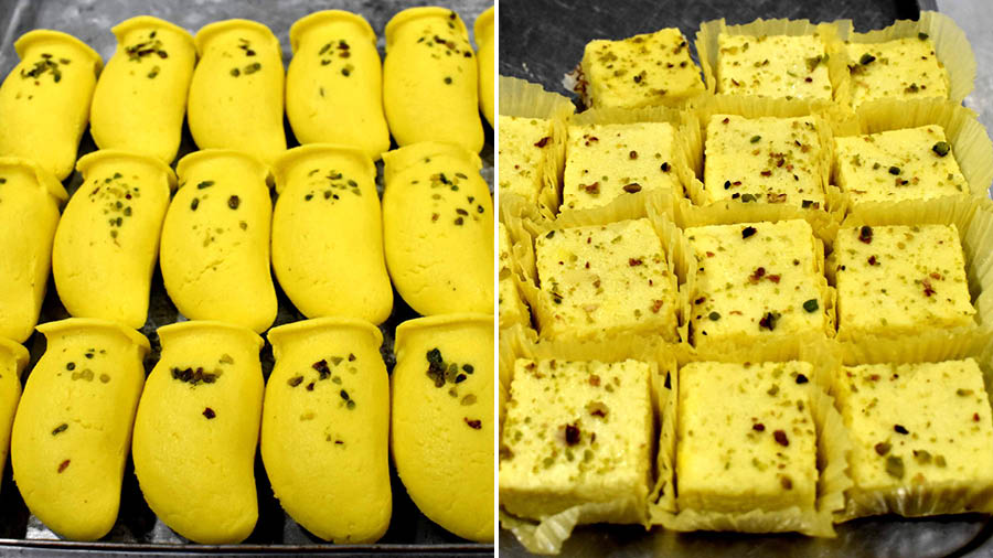 Dwarik’s Grandsons’ Himsagar and Mango Sandesh 