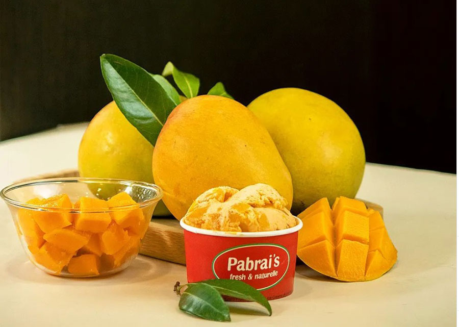 ALPHONSO MANGO ICE CREAM AT PABRAI’S FRESH & NATURELLE:  After a hearty meal, an Alphonso mango normally makes for a great dessert. But with Pabrai’s Alphonso Mango Ice Cream, which is made with natural flavours, you can have your mango and dessert at the same time