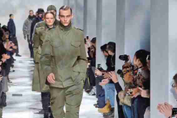 Models walk the runway during the Y-3 Menswear Fall/Winter 2015-2016 show as part of Paris Fashion Week