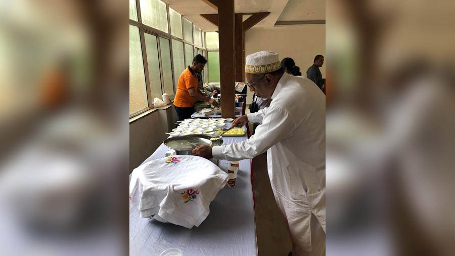 Mudar serving kheer back in 2019