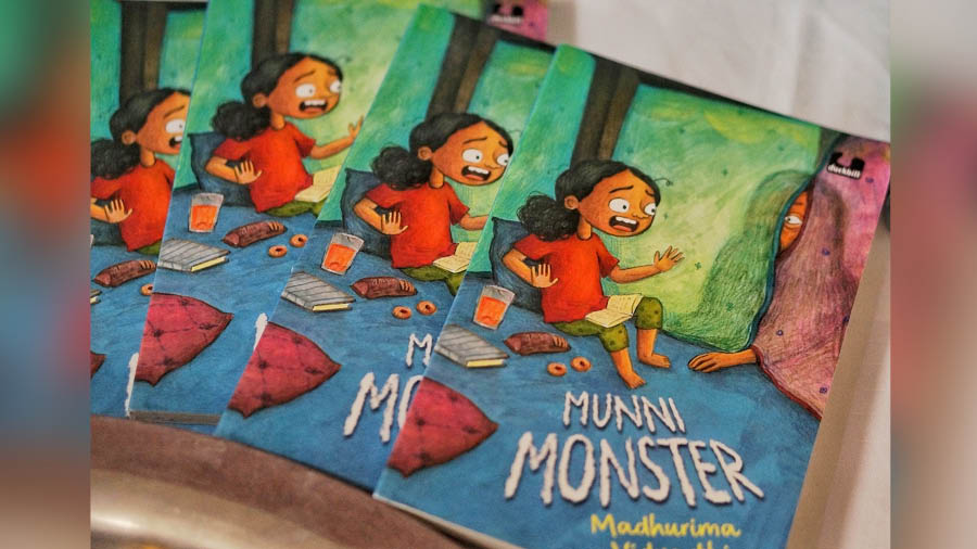 Copies of Munni Monster at the event