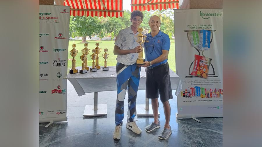 Aditya Khaitan with his trophy