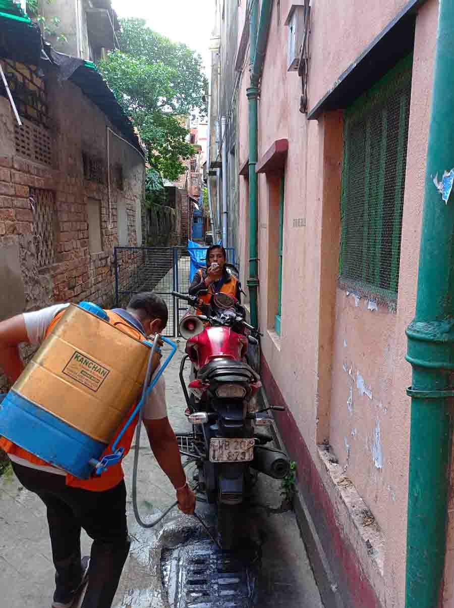 With the onset of monsoon, cases of dengue have increased in Kolkata. Several people have been hospitalised. Meanwhile, Kolkata Municipal Corporation (KMC) workers held a vector control and cleanliness drive around the city on Tuesday   