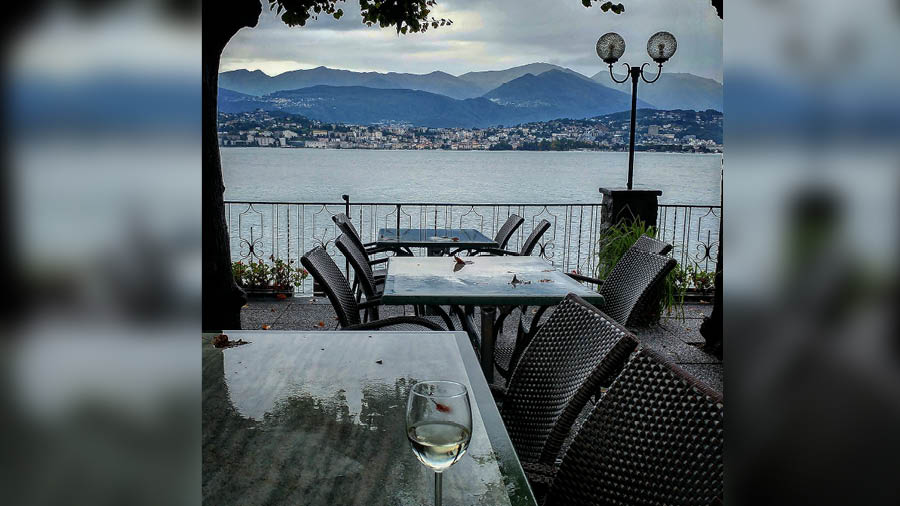 A view of Lake Lugano from Grotto San Rocco