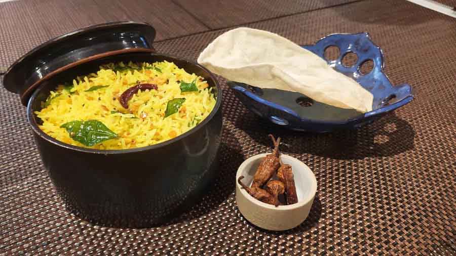 Dishes like Bissibella Huli Anna and Lemon Rice have been added