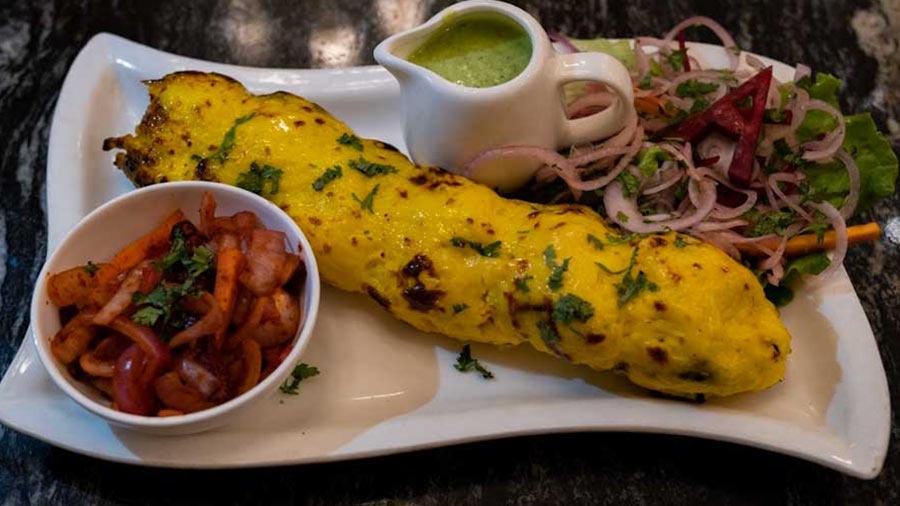 Arsalan Kebab at Arsalan: Everyone knows Arsalan for its biryani, but if you haven’t tried the Arsalan Kebab, it’s time you looked beyond the grains of rice. The kebab – take your pick from mutton, chicken or fish – comes wrapped in cheese. A hint of chaat masala and a squeeze of lime gives it a tangy finish. The Arsalan Kebab is the best-selling kebab at the Park Circus outlet, according to the management