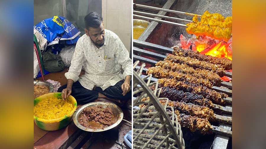 Suta Kebab at Adam’s Kabab Shop: Suta or sutli kebab is arguably the most famous item on Zakaria Street. The kebab gets its name from the thread (or sutli) that binds it to the skewer as the meat becomes very tender after hours of marination. The entire day is spent preparing the spices and meat. Around 40kg of beef and 15-20kg of chicken and mutton are needed to meet the daily demands. Adam’s Kabab Shop was founded by Shubani Mia in 1918, who named it after his son Md Adam