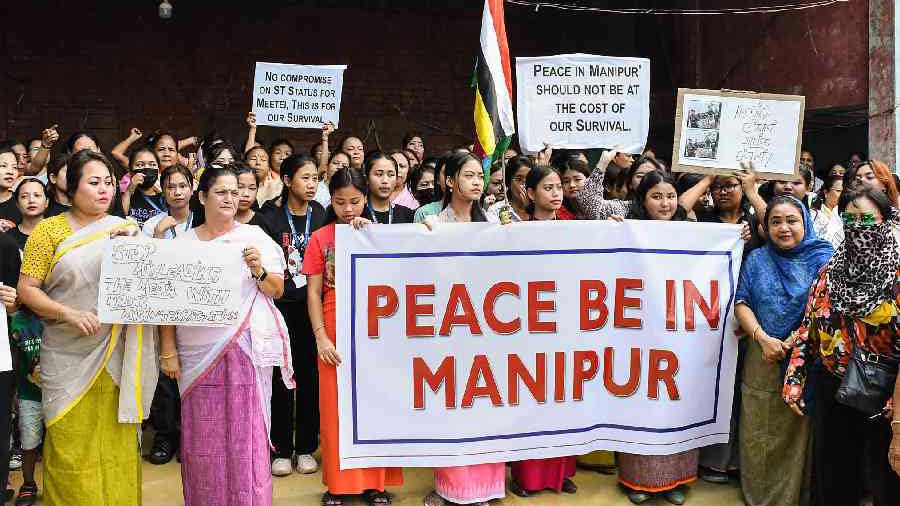 The ruling party has promised that its senior leadership will visit Manipur once adequate mainstream media personnel go there first