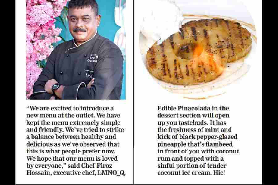 Fitness enthusiasts can seek comfort in MIY Salad. This make-it-yourself salad has quinoa, fresh apples, roasted seeds and toasted pistachios that add crunchiness while prunes, raisins, olives, honey soya and garishoga dressing add to the delish taste.