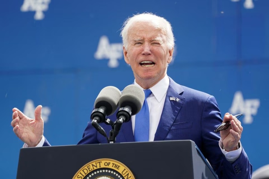 United States President Joe Biden trips and falls during graduation ceremony, recovers quickly - Telegraph India