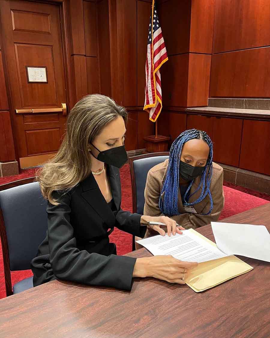 Angelina’s 18-year-old daughter Zahara Marley Jolie-Pitt is just as much of an activist as her mother and also accompanies her mother to various social events. 