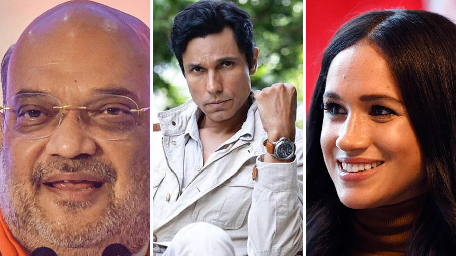 (L-R) Amit Shah, Randeep Hooda and Meghan Markle are among the newsmakers of the week