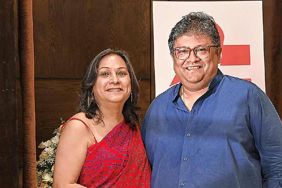 Aniruddha Roy Chowdhury with wife Indrani Mukerjee