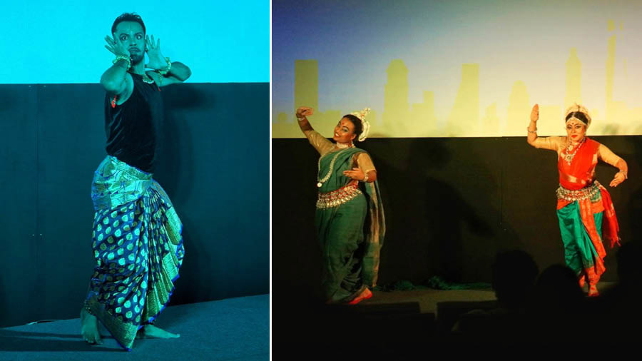 The closing ceremony featured scintillating classical dance performances by (left) Amit Das and (right) Thikana - The Art Park
