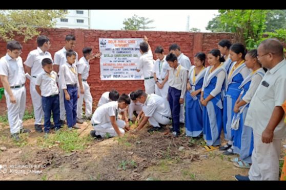Delhi Public School Guwahati, celebrated World Environment Day on 5th June 2023 jointly with its neighbouring school, Bathoupuri Boro High School, Ahomgaon; under Govt. and private school twinning activities
