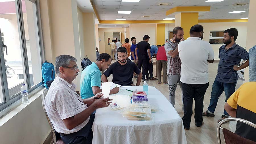 SN Bose National Centre for Basic Sciences, Kolkata, organised a blood donation camp in collaboration with Medical College and Hospital on Friday. Staff and students donated blood on the occasion