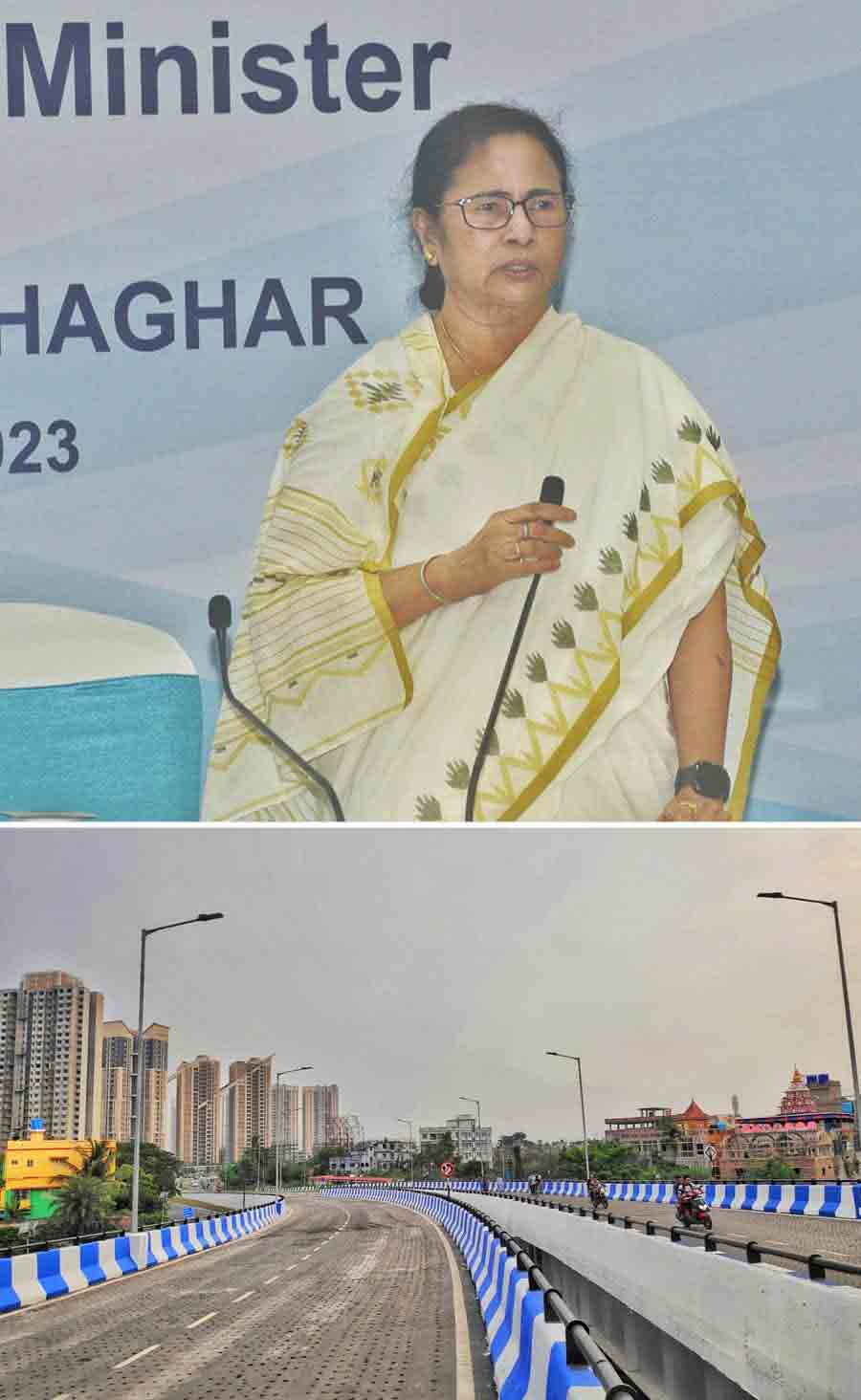Kestopur bridge (second), connecting New Town and Salt Lake Sector-V, was virtually inaugurated by chief minister Mamata Banerjee on Thursday.  The 650m-long flyover, which goes over the Kestopur canal and stretches from Balaka Abasan in New Town’s Action Area I to Sector V Ring Road near Godrej Waterside offers a crucial alternative route to New Town from Salt Lake and Sector V and is expected to cut down on travel time for commuters headed to the township from EM Bypass. 