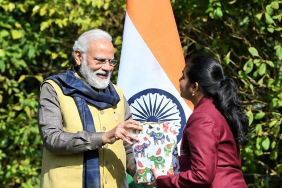 Gauri Mishra with our Honourable Prime Minister Shri Narendra Modi ji