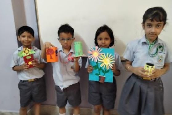 Our young learners displayed exemplary creativity by engaging themselves in the activity 