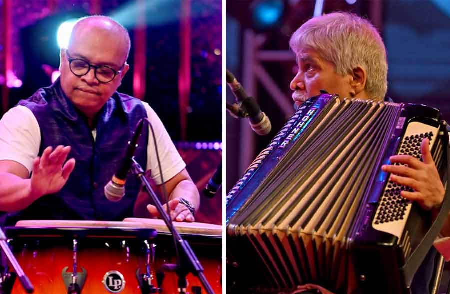 The musical line-up included a mix of new and experienced talent, with the highlight being a few original members of RD Burman’s team all the way from Mumbai, including Anupam Ghatak on percussion and Suraj Sathe playing the accordion