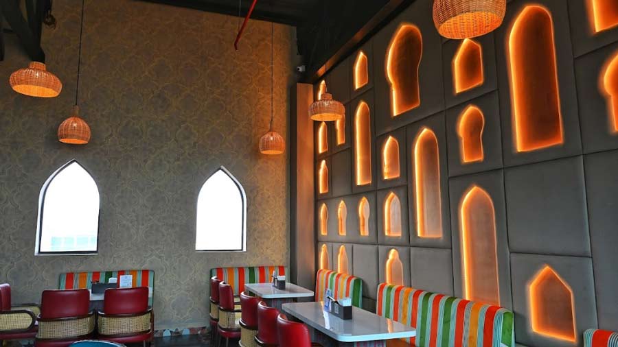 The indoor seating